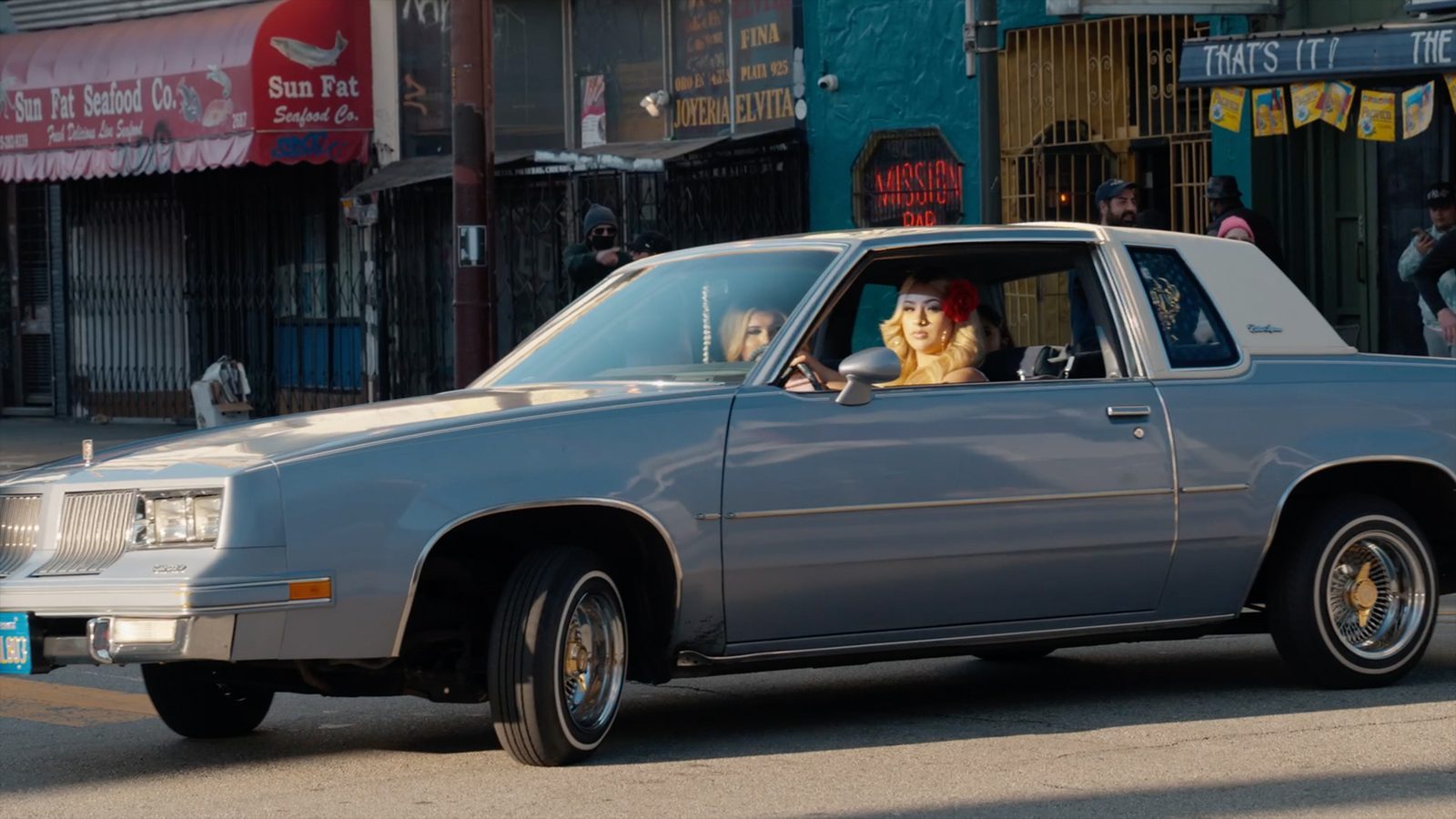 a lowrider on Mission Street