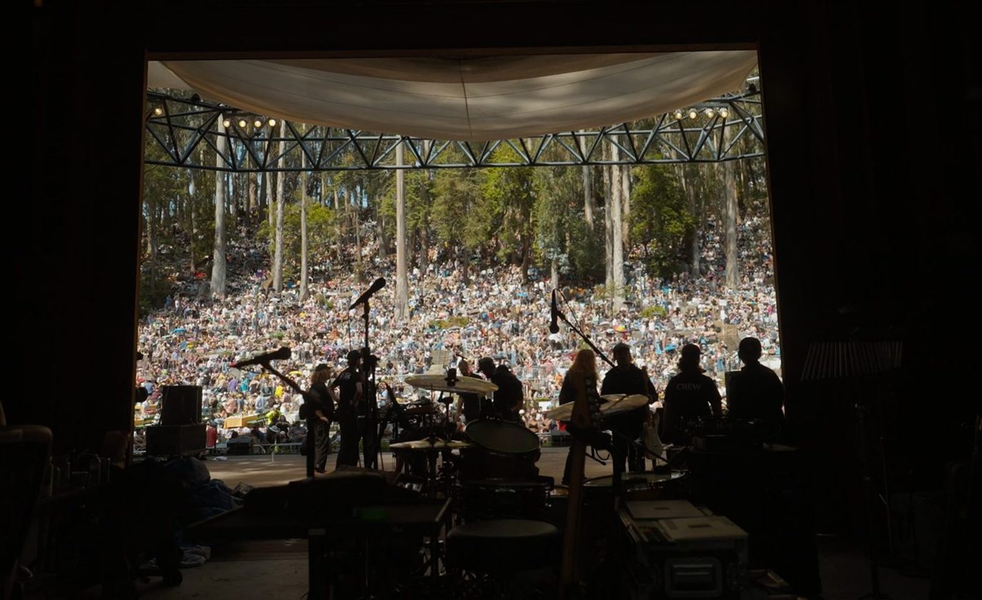 the Stern Grove crowd seen from backstage